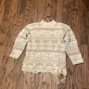 Tan Patterned sweater
